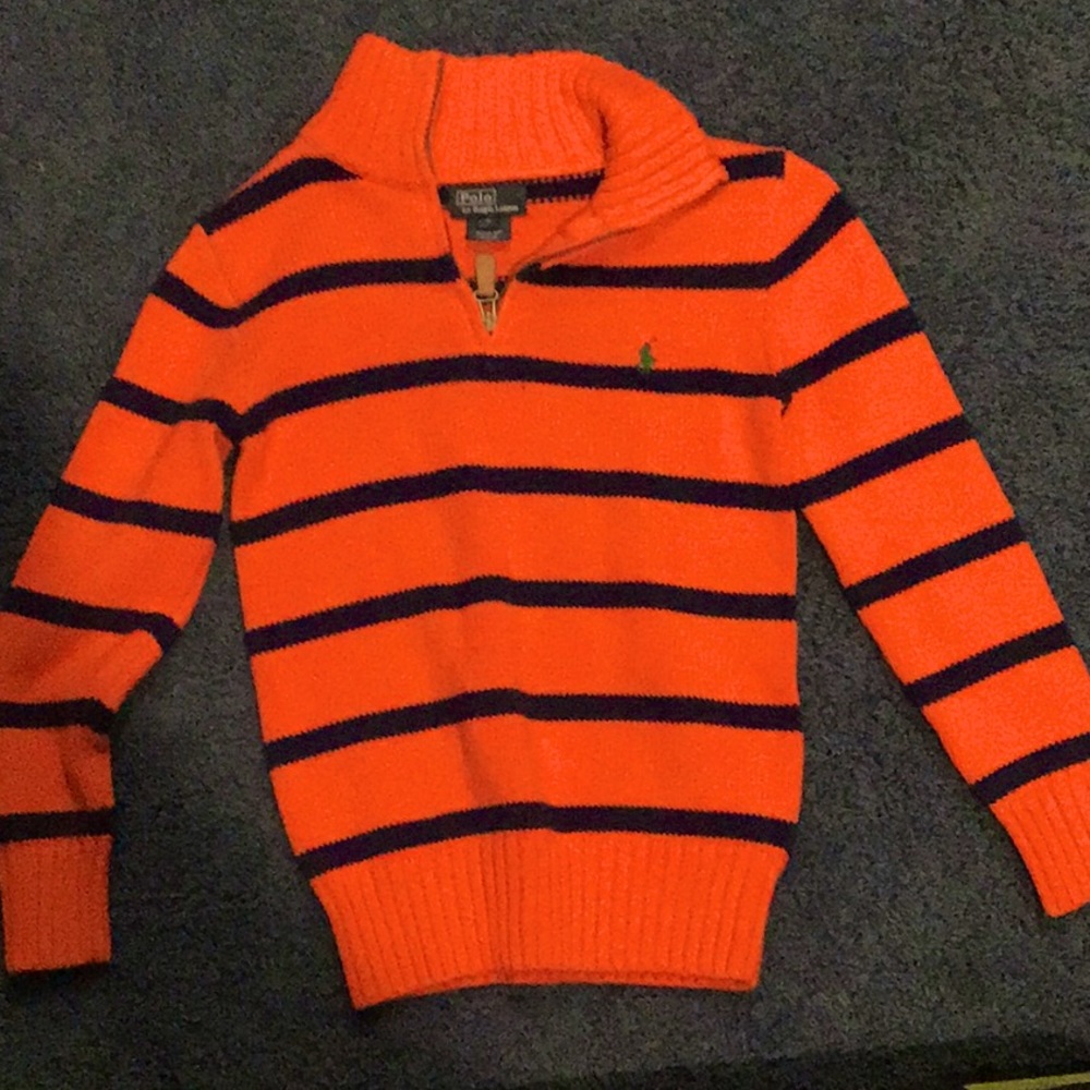Polo sweater orange